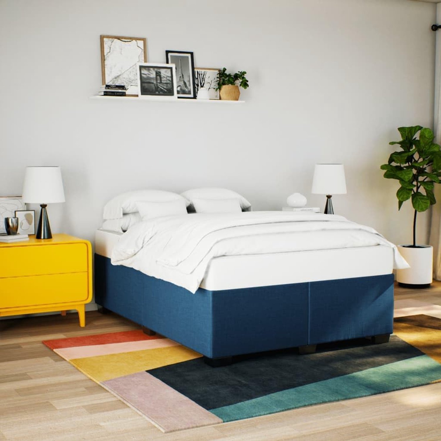 Lattenbodem standaard 160x200 cm blauw