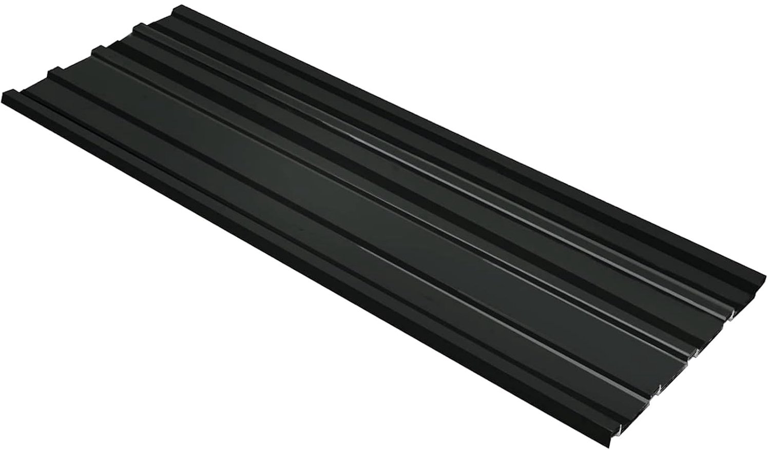 Set van 12, 129 x 45 cm, antraciet, dakplaat van verzinkt staal voor schuur en garages