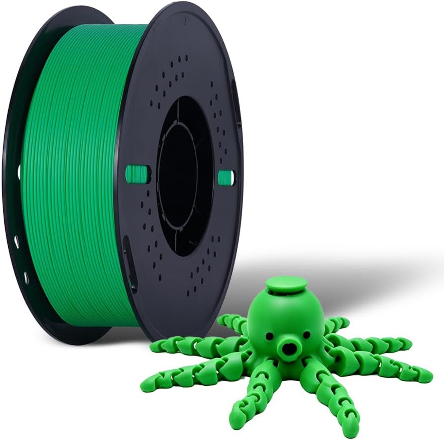 PLA filament 1,75 mm - groen - 1 kg spoel - soepel en stabiel printen - ServiceTopper