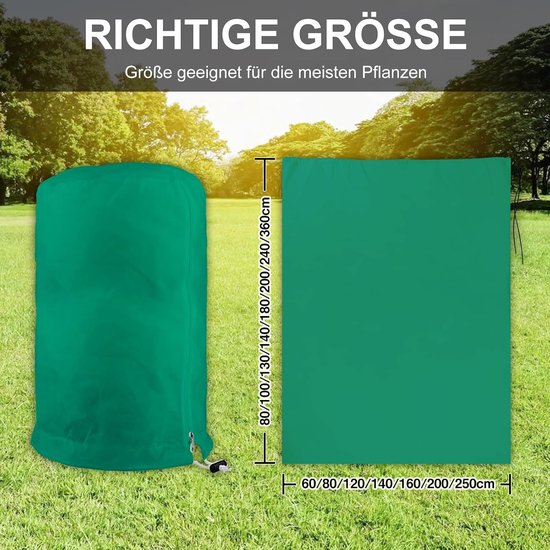 Winterbescherming voor planten, herbruikbaar, 160x240 cm — afbeelding 2