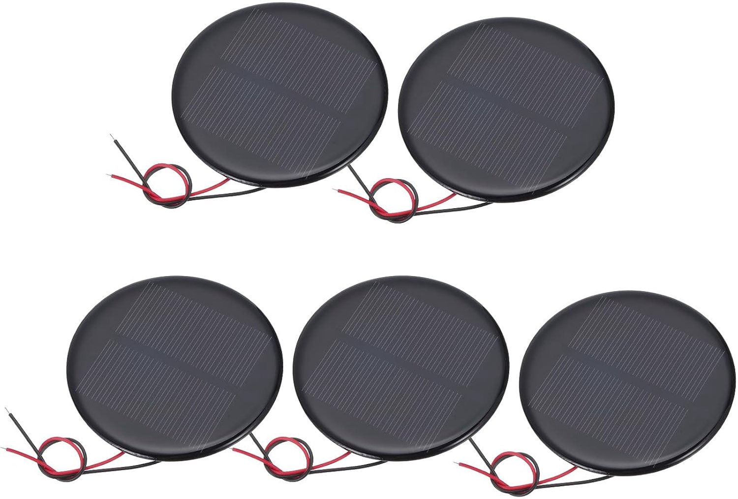 mini-zonnepanelen 73 mm - 5 stuks - polykristallijn - geschikt voor elektrisch speelgoed - Vemera