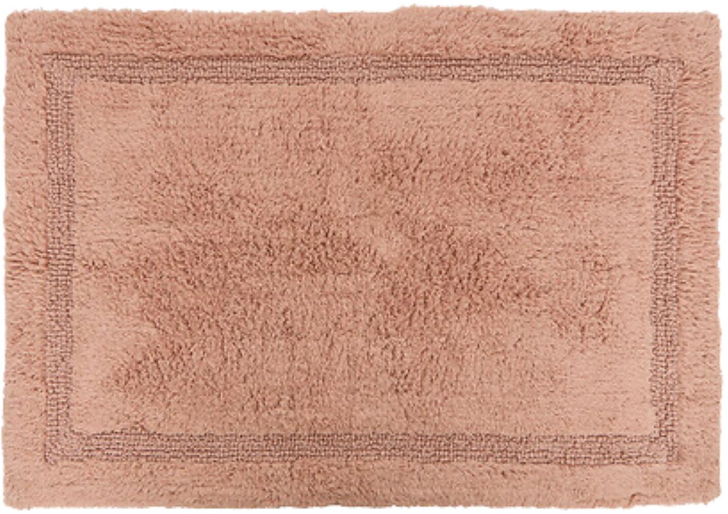 5Five Fluffy Badkamer kleedje / badmat voor de vloer - 50 x 75 cm - roze - dikke stof - katoen - extra soft - Colorama serie