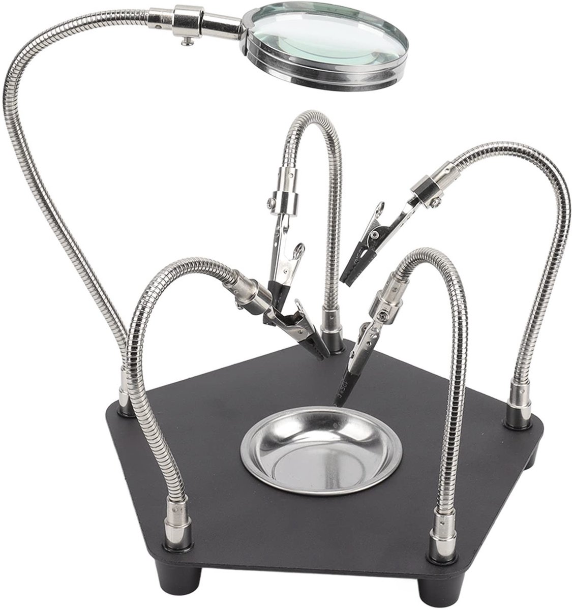 Soldering Station met Flexibele Klemmen en Vergrootglas