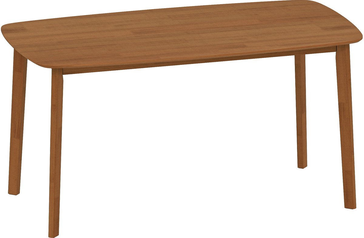 Homona Eettafel in landhuisstijl - Geschikt voor 6 personen - 150 x 80 x 76 cm - Lichtbruin