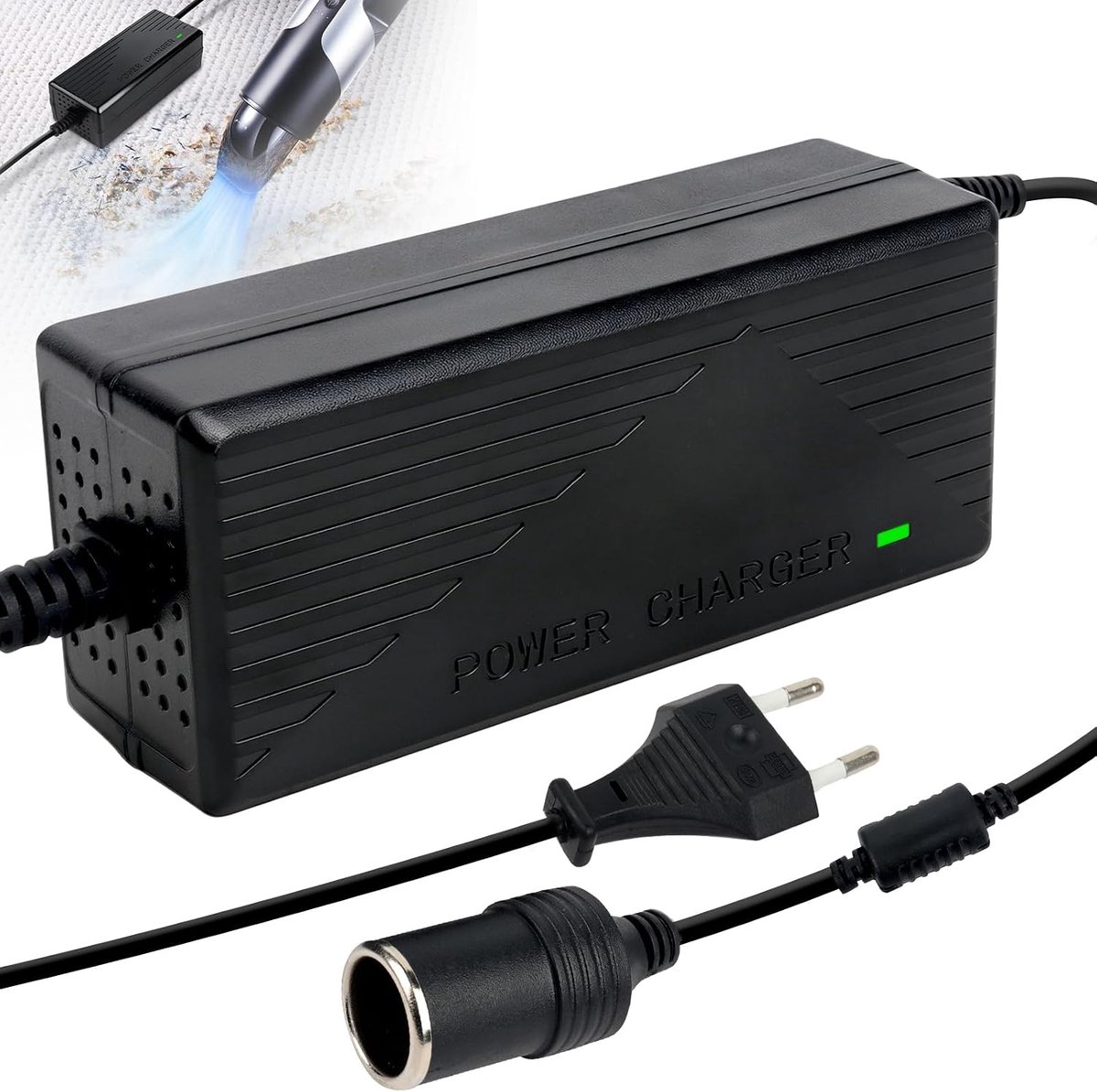 220 V naar 12 V, sigarettenaansteker-adapter, 180 W, 15 A, auto-netadapter, 12 V naar 230 V converter