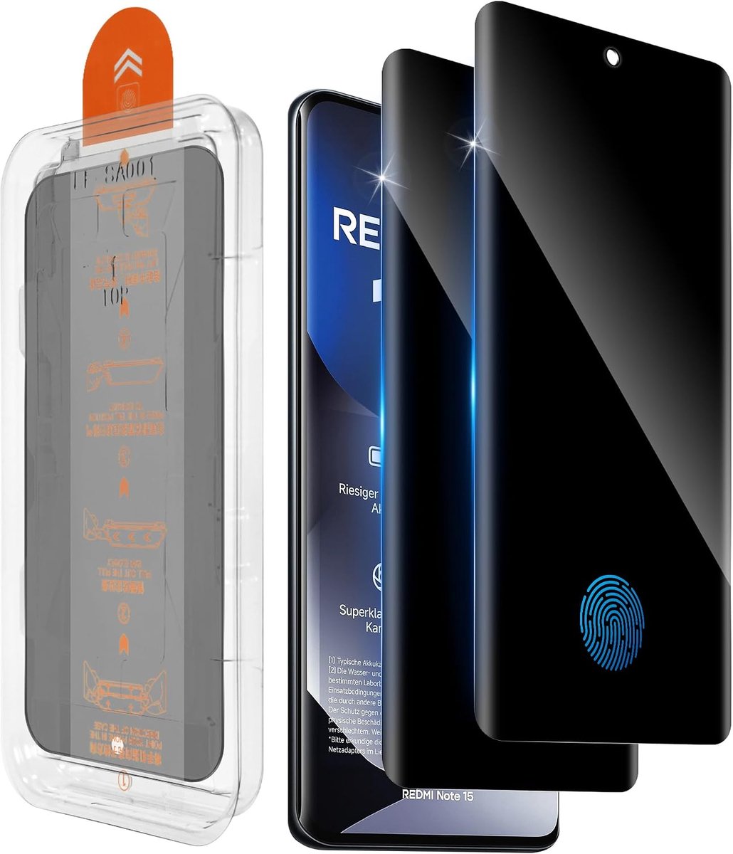 3D-inkijkbescherming voor Xiaomi Redmi Note 15 5G voor pantserglas