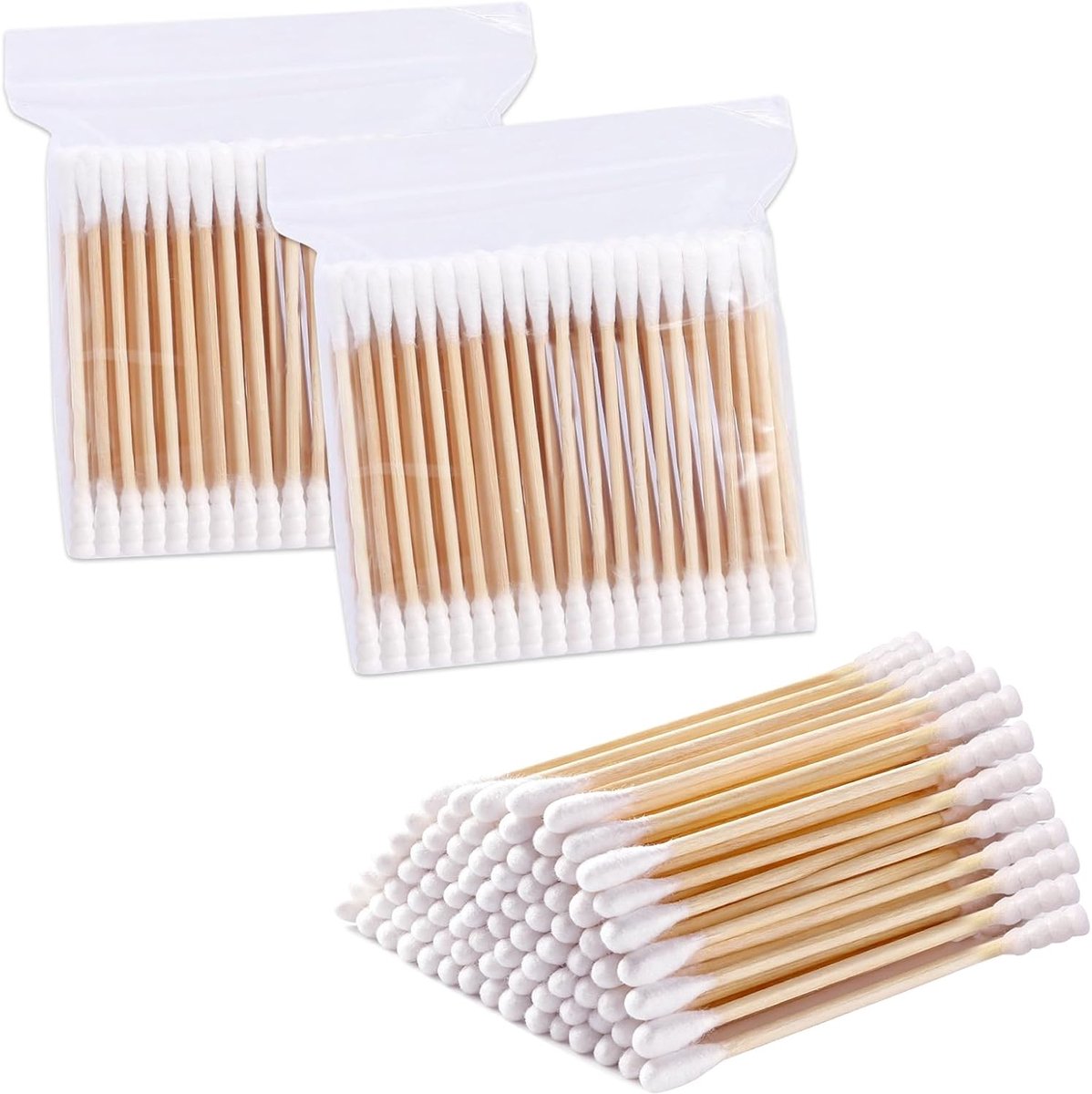 Wattenstaafjes, duurzame reinigingsstaafjes voor make-up, Clean Care, oorreiniging, wondverzorging, cosmetica-gereedschap, alternatief voor papier, wattenstaafjes