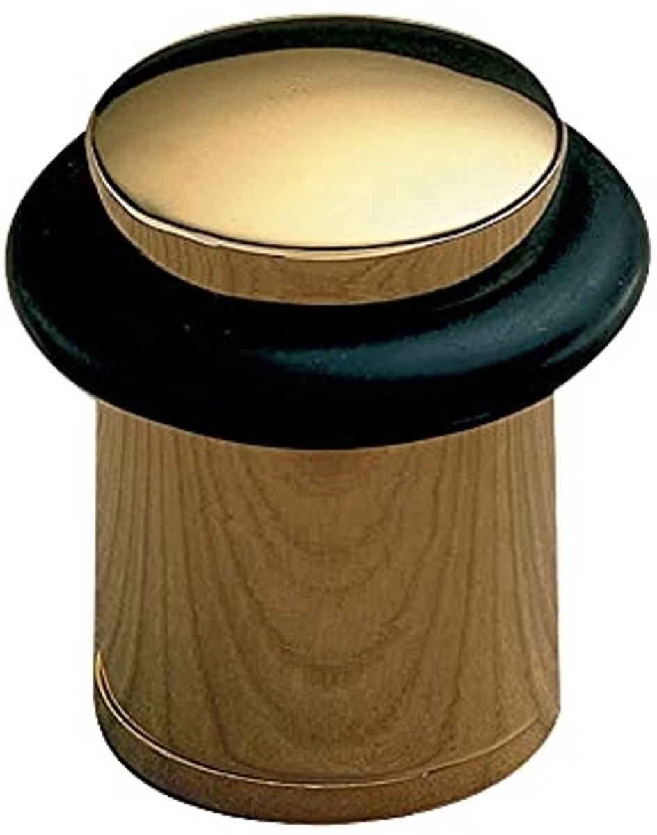 Decoratieve deurstopper - goud - met antislip rubberen band voor doorgangsdeuren
