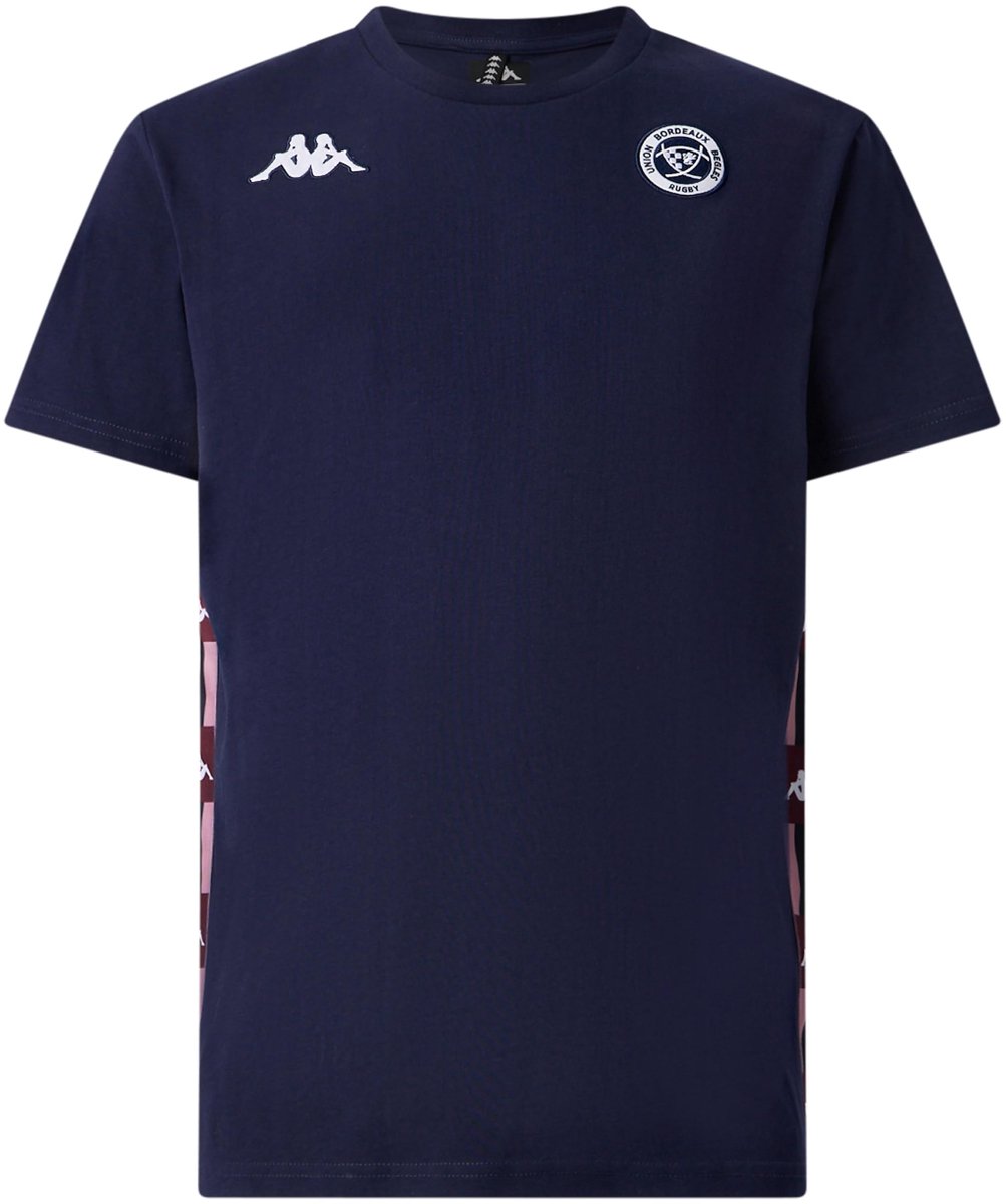 T-shirt Union Bègles Coupe d’Europe pour adulte Kappa LA84 Banda Bleu marine Blauw