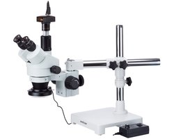 3.5X-45X Boomstand Trinoculaire Zoom Stereo Microscoop met LED Verlichting