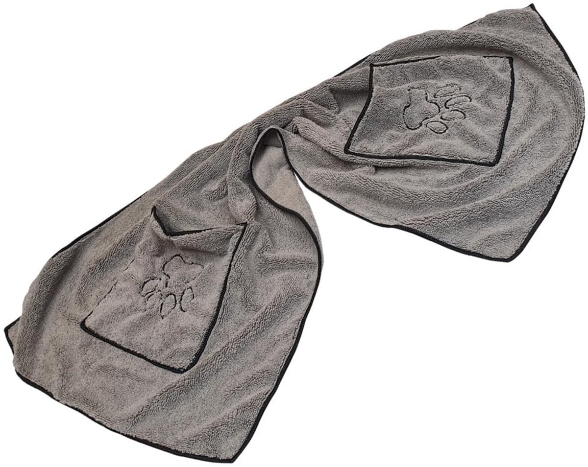Microvezel Handdoek Grijs 100 x 50 cm