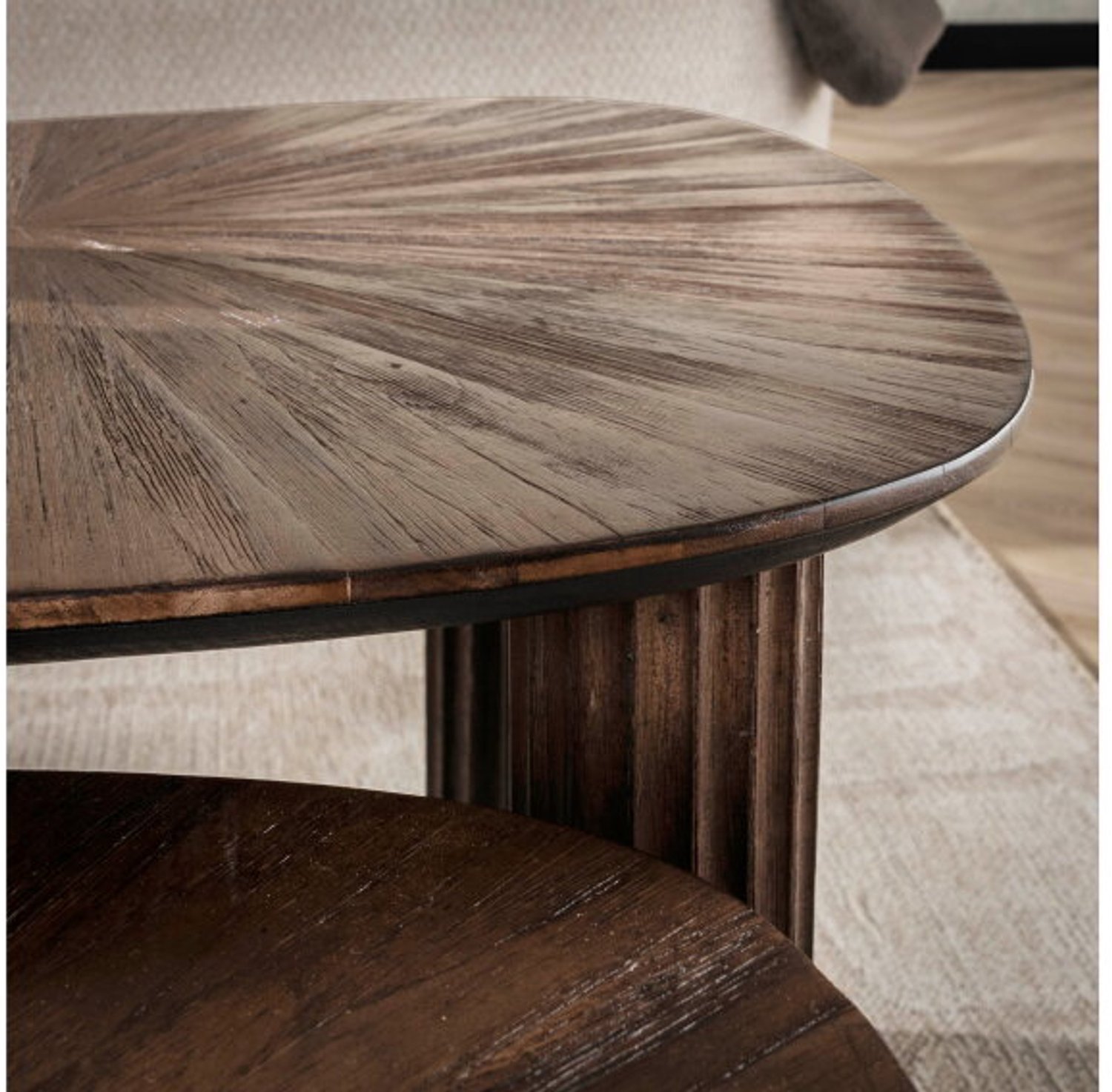 Meubelplaats Salontafel Maya Teak vierhoekig set/2 - Massief teak espresso