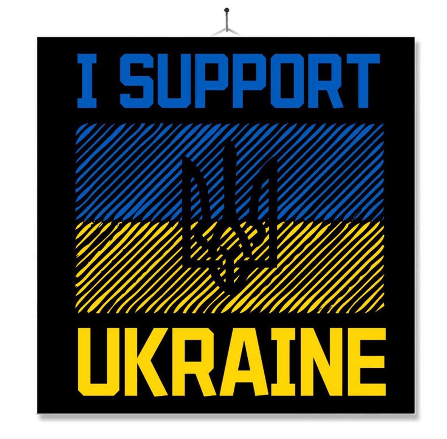 MC Living Tegel Met Opdruk | Oekraine | I support Ukraine Ontwerp 2