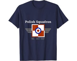 T-shirt: Pools squadron 303 in de luchtstrijd om Engeland WO2