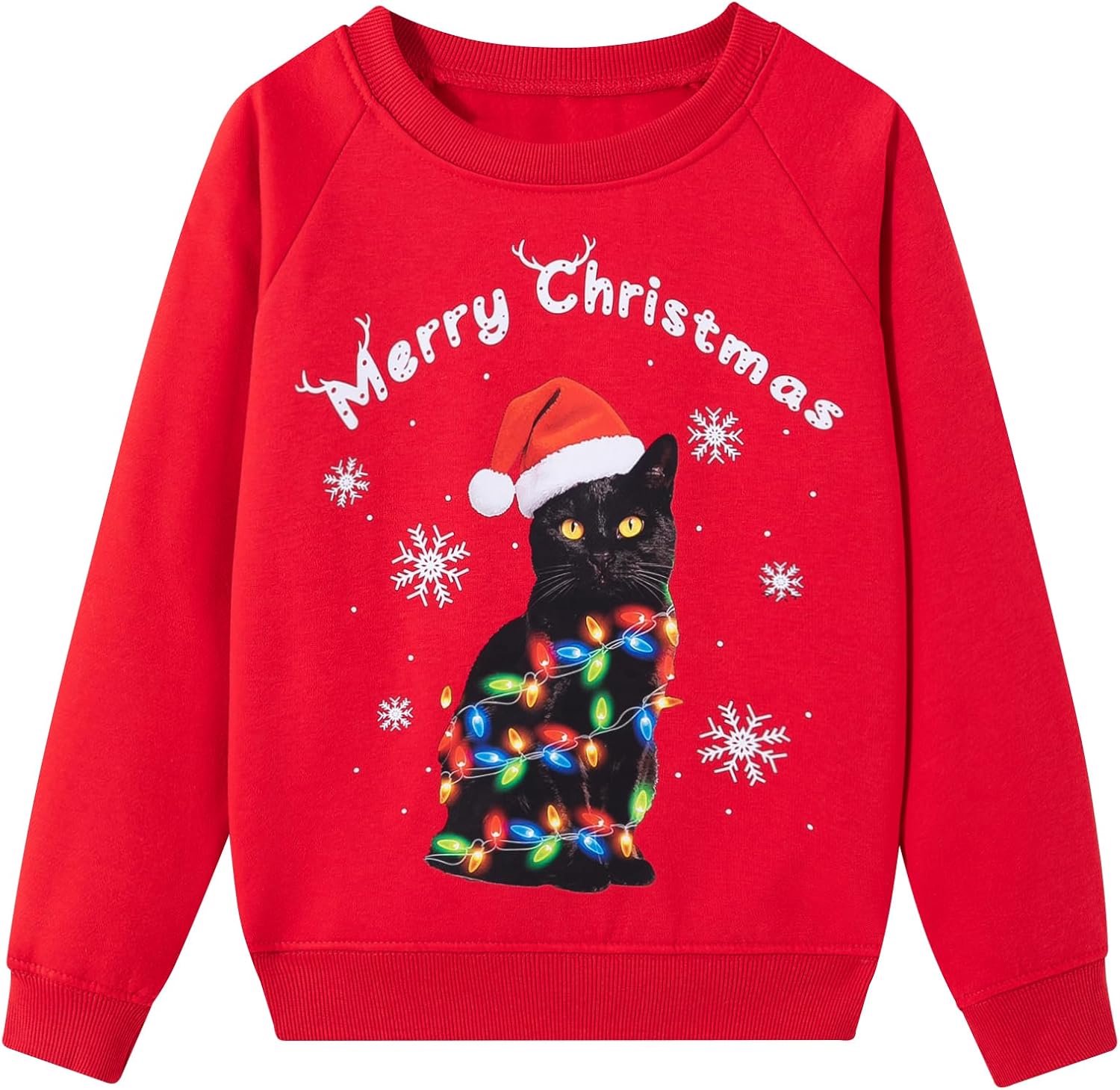 Kersttrui voor kinderen met 3D-print 4-11 jaar