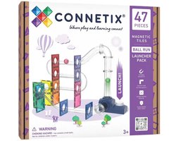 CONNETIX - Magnetisch Tegels - Ball Run-Lanceringspakket - 47 Stuks - Magnetisch Speelgoed