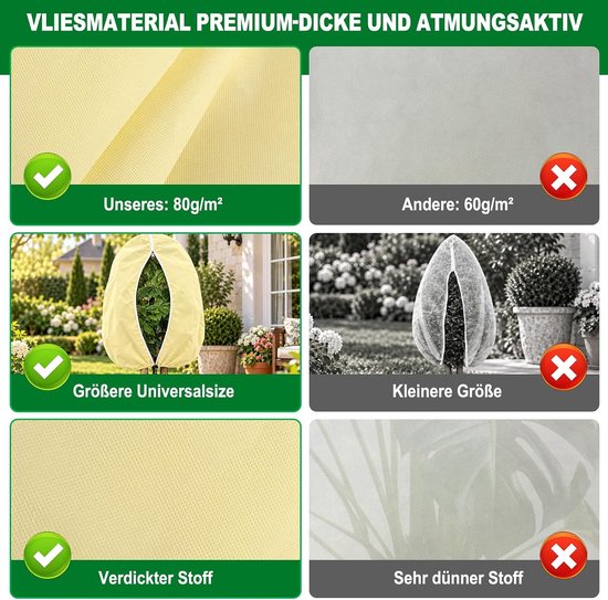 Winterbescherming voor planten, 250x360 cm — afbeelding 3