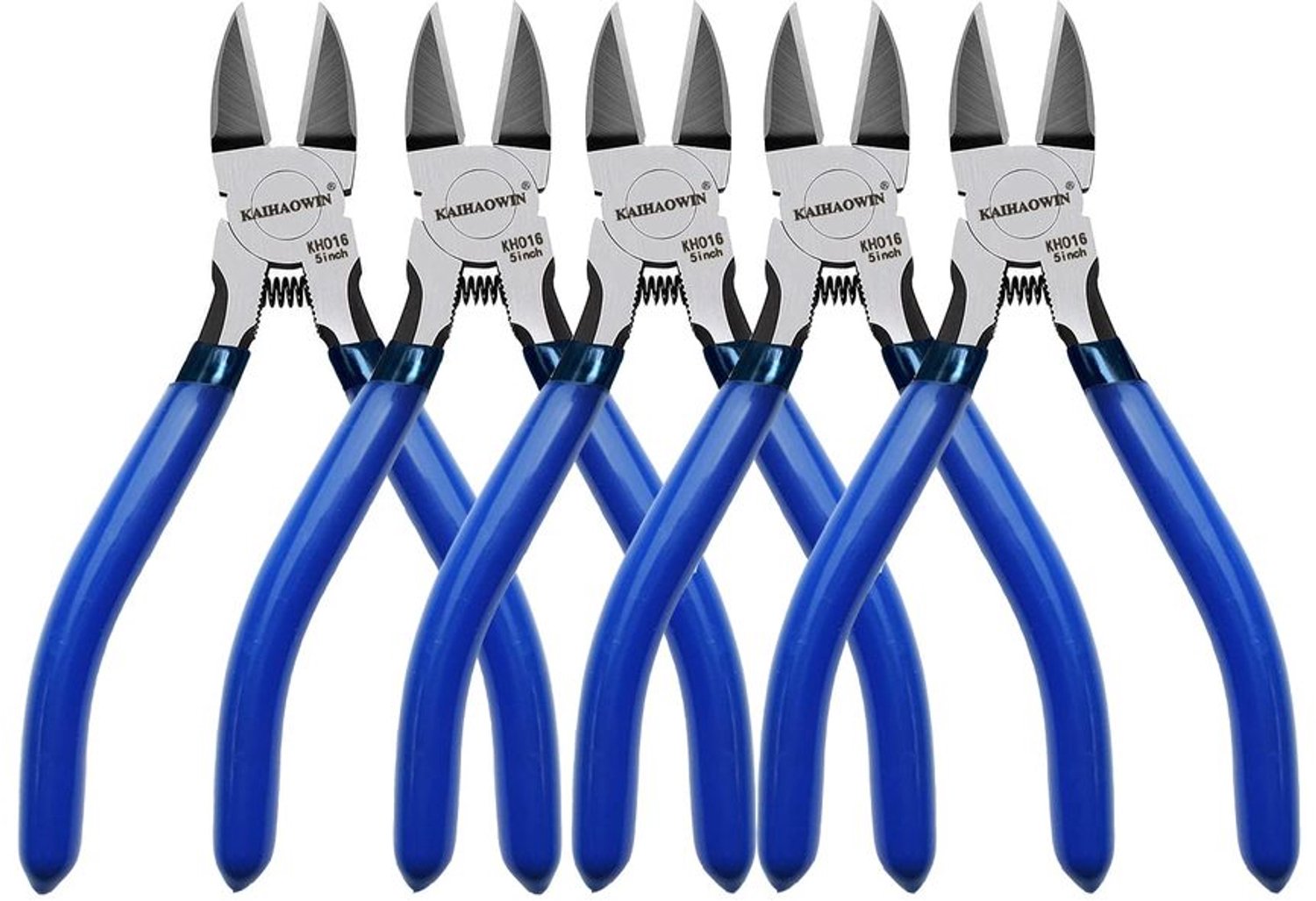 Set van 5 Precisie Draadknippers 5 Inch met Veermechanisme