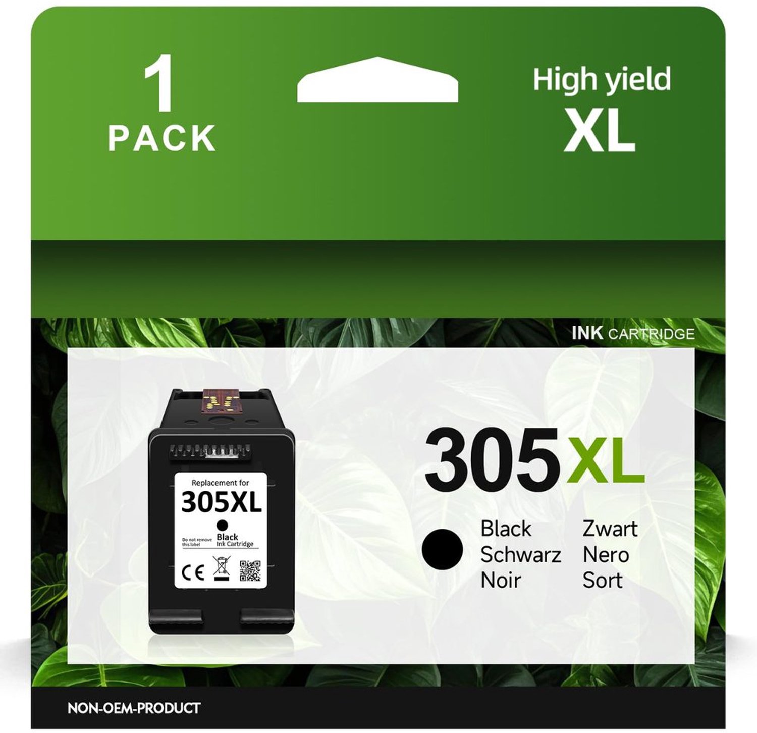 305 XL Ink Cartridge Compatibel voor HP 305 Zwart