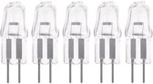 Modee 5 stuks G4 halogeenlampjes - 10W 12V - 101lm 3000K - Dimbaar
