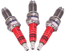 D8TC CF250 - Racing Bougies - 3 Elektroden - Universele Geschiktheid - Scooter - Verbeterde Motorprestaties - Pack van 3