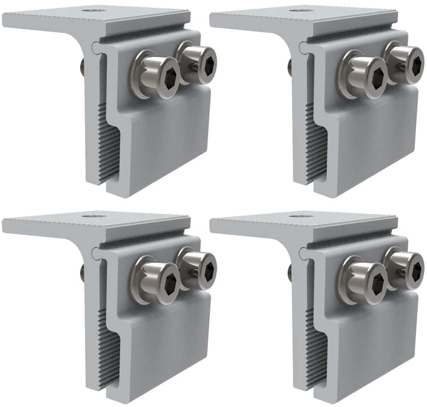Zonnepanelen Klemmen - Aluminiumlegering - Set van 4
