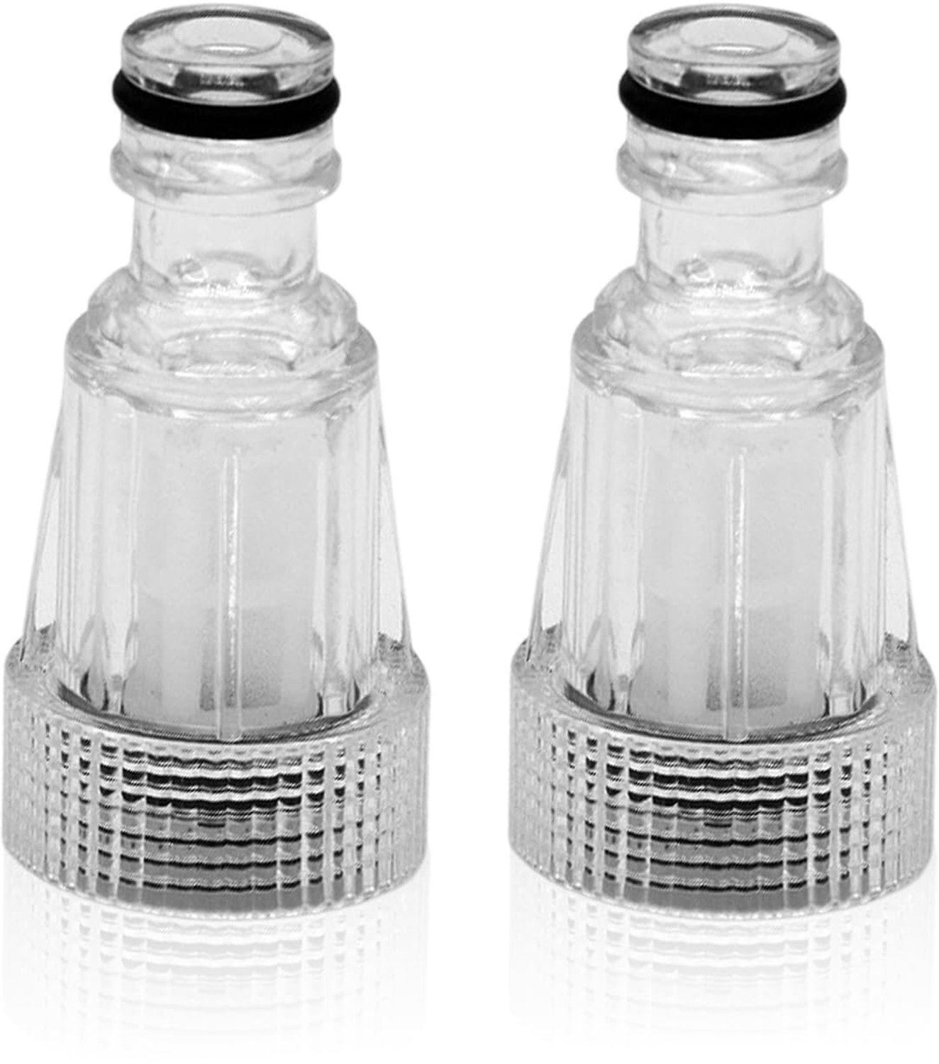 Tuinslang-waterzeef Set van 2 - Hogedrukreiniger-aansluiting - Slangaansluiting 3/4 inch - Efficiënte filtering - Waterzuivering - Afmeting 64 mm - Slangwaterfilter