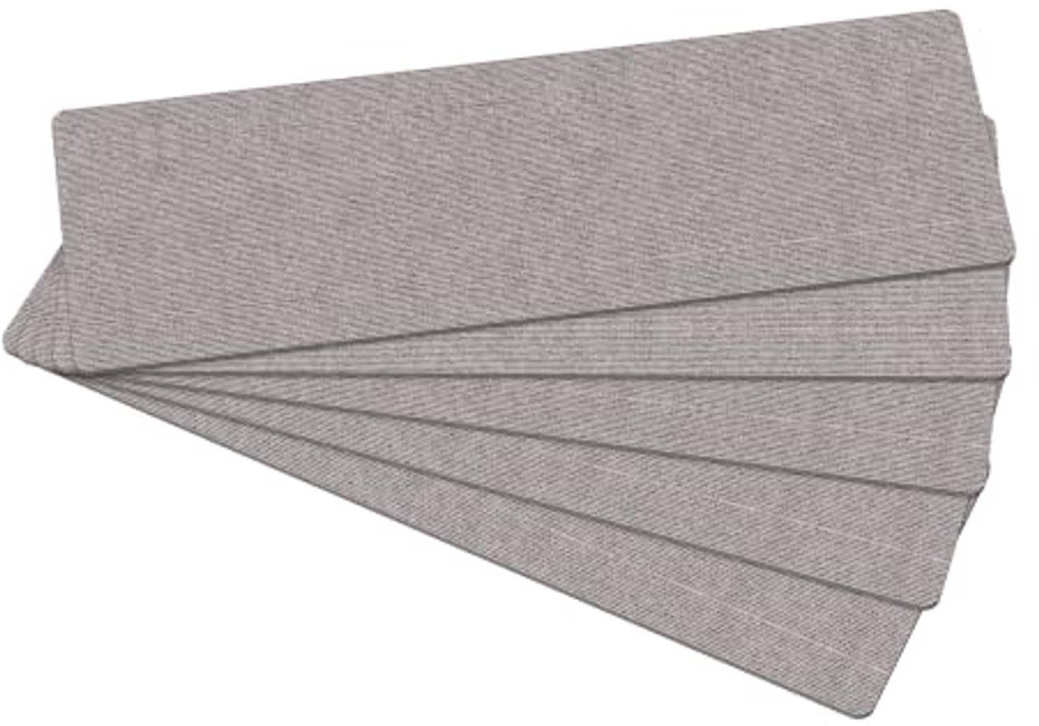 Set van 5 Antislip Trapmatten Beige 90x30 cm