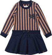 Koko Noko meisjes jurk Stripe Camel Navy