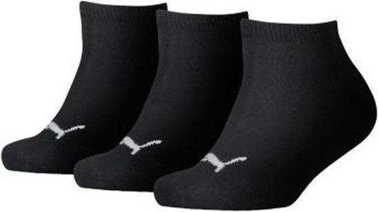 Puma kinder sneaker sokken - zwart 3-pack - 38 | bol.com