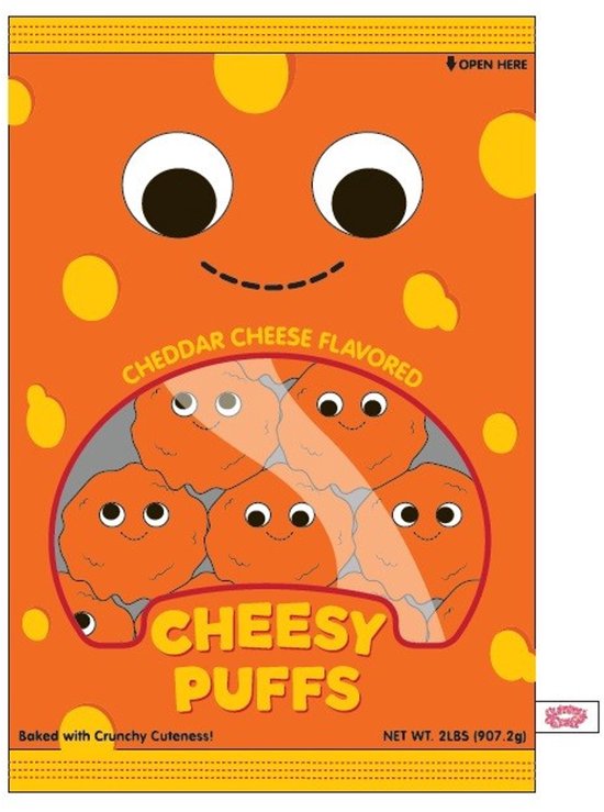 Yummyworld XL Cheese Puff Arnold and the Puffs 24 inch Plush bol