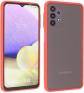 Hoesje Geschikt voor de Samsung Galaxy A32 4G - Hard Case Backcover Telefoonhoesje - Rood