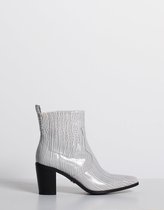 Voyar La Rue Bouche Croco Boot | Zilver Print