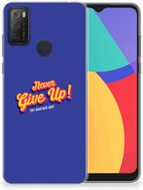 Smartphone hoesje Alcatel 1S (2021) Backcase Siliconen Hoesje Never Give Up
