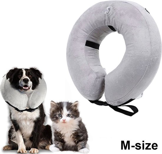 zingen bijzonder betalen Kraag opblaasbaar voor honden/katten Opblaasbare nekband voor wondgenezing  / M-size /... | bol.com