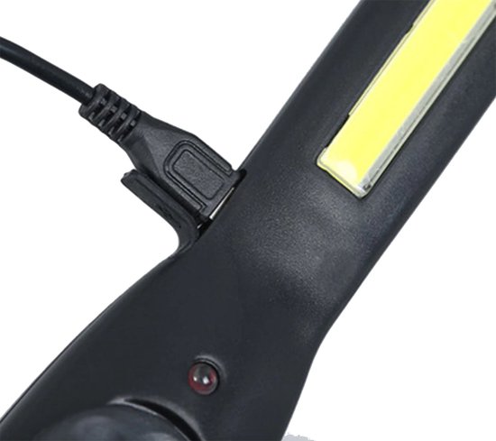 Garagelamp werkplaatslamp werklamp kluslamp LED met accu 3.7V USB 800 lumen  6500K /... | bol.com
