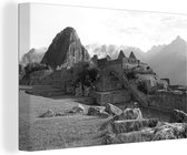 Peinture sur toile Pérou - Machu Picchu - Ruines - 120x80 cm - Décoration murale