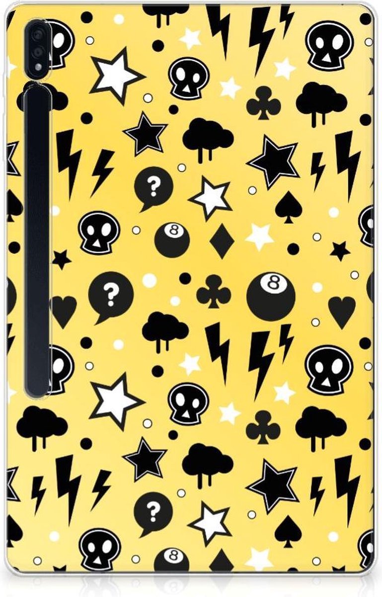 Tablet BackCover Samsung Galaxy Tab S7 Plus | S8 Plus Punk Geel