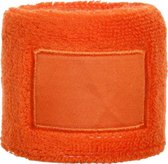 polsband Label 6 cm katoen/elastaan oranje one-size