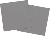 servetten 33 x 33 cm papier zilver 20 stuks