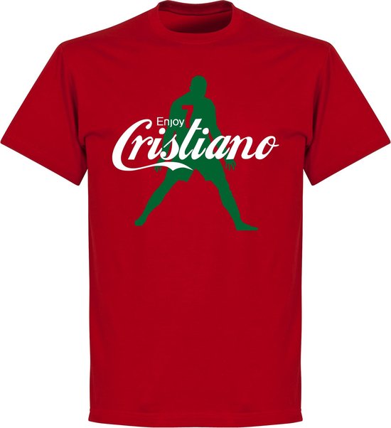 Enjoy Ronaldo T-shirt - Rood - L