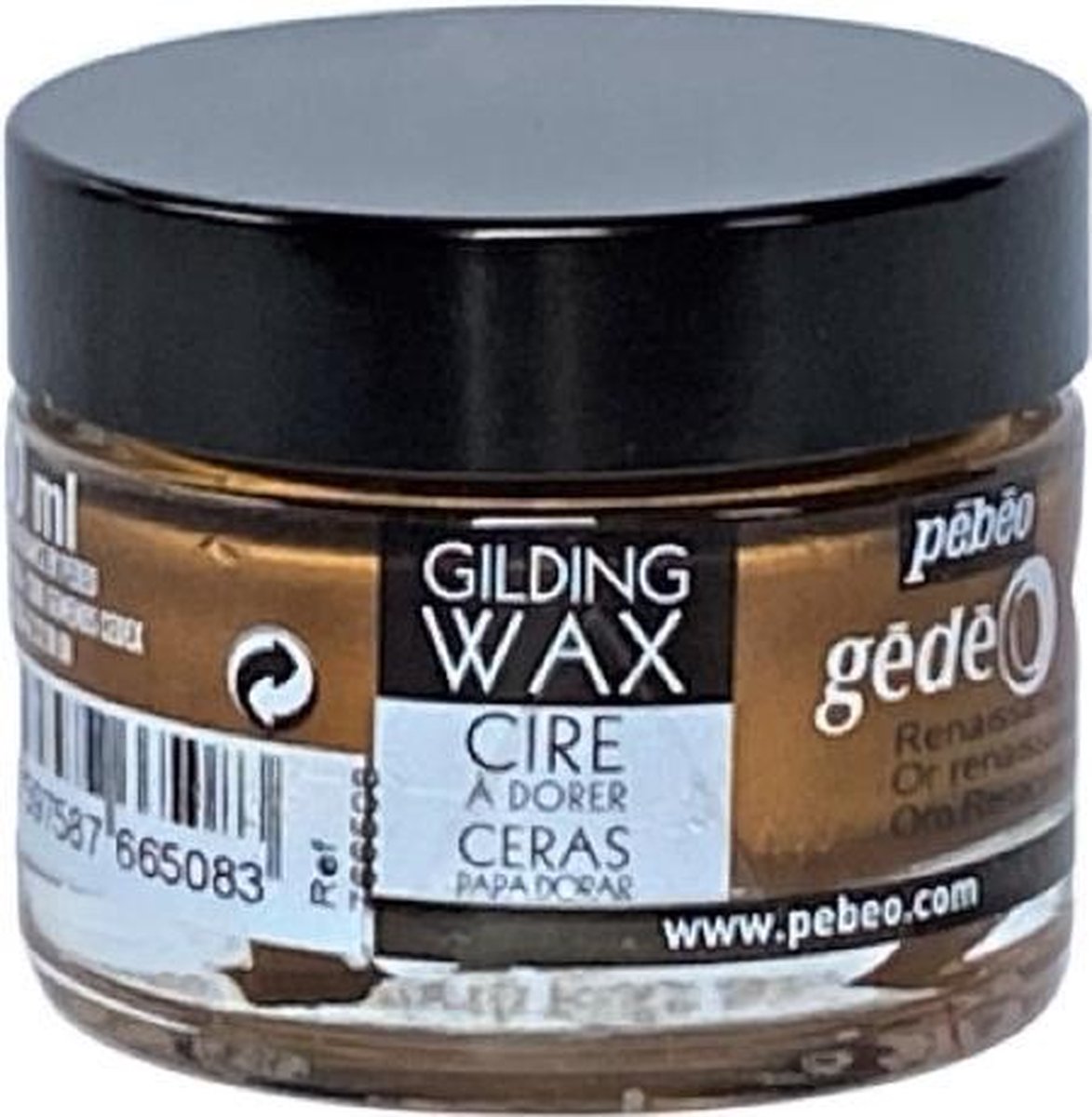 Gilding Wax - Pébeo 30 ml. - Kleur: Renaissance Gold