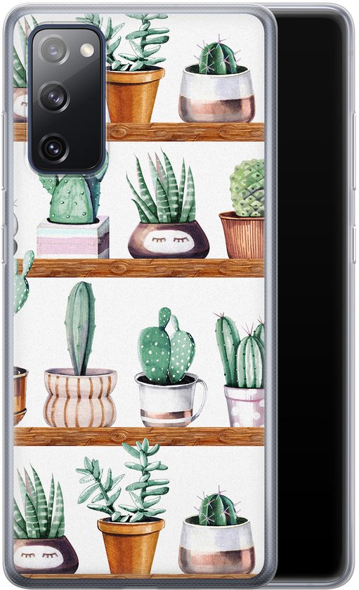 Coque de portable Samsung S20 FE - Cactus | Samsung Galaxy S20 FE | Étui en Siliconen TPU | Couverture arrière transparente