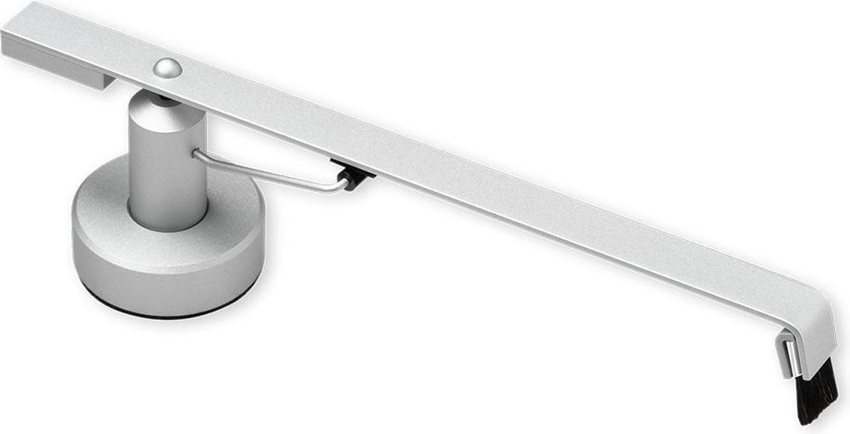 Pro-Ject Sweep it E – Meeloopborstel – Voor Platenspelers – Platenspeleraccessoire – Reinigingsproduct platenspeler – Zilver (per stuk – 1 stuk)