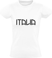 Italia Dames t-shirt |italie | rome | milaan | napels | turijn | Wit