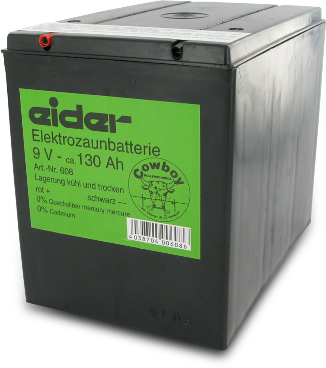 ZoneGuard Luchtzuurstof batterij 9V 130Ah