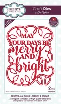 Creative Expressions Stans - Kerst - 'May Your Days...' - 10,8cm x 13,8cm - Set van 2