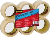 VerpakkingStape - Zinaps Scotch Pathaging Tape - Clear - 6 Rollen - 50 mm x 66 m -  (WK 02124)