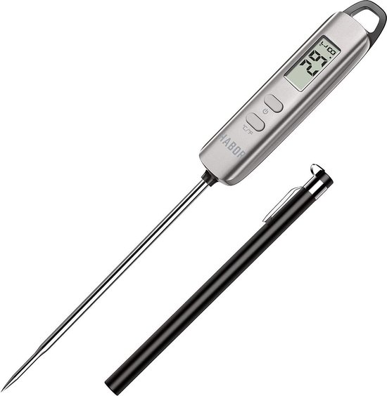 Thermomètre Numérique Instantané Pour Cuisine - Viande, Barbecue, Grill, Avec Alarme Et Minuteur