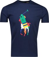 Polo Ralph Lauren  T-shirt Blauw Getailleerd - Maat S - Heren - Herfst/Winter Collectie - Katoen